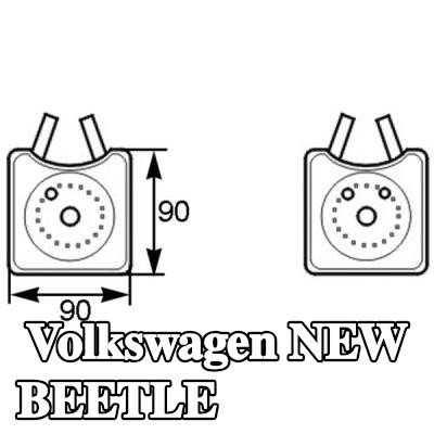 MAHLE مبرد زيت المحرك مع حلقة مانعة للتسرب — Volkswagen New Beetle