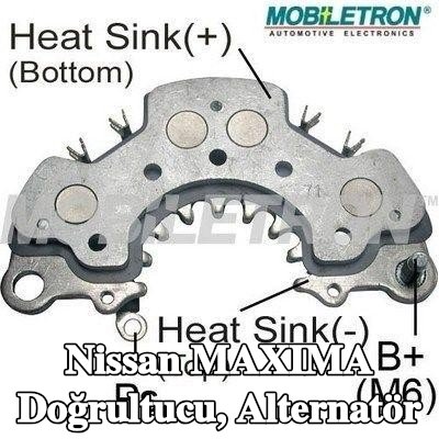 MOBILETRON Doğrultucu, alternatör — Nissan Maxima