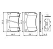 BOSCH Fren balatası seti 15mm, gıcırtı önleyici plaka ile — 2002 Kia Rio (8)