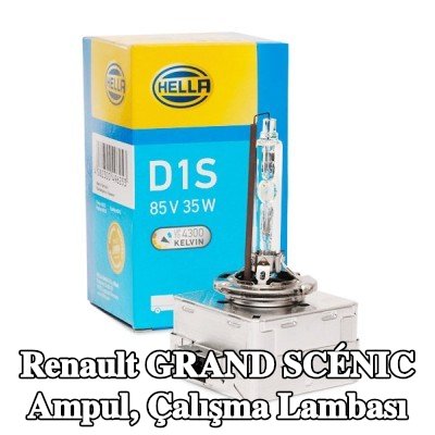 HELLA Ampul, çalışma lambası — Renault Grand Scénic