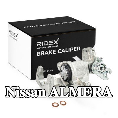 RIDEX مكابح المحور الخلفي, المحور الخلفي الأيسر, بدون حامل — 1997 Nissan Almera