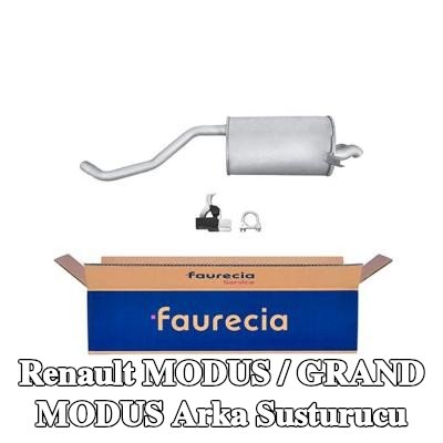 HELLA Arka susturucu Arka, montaj parçaları ile — Renault Modus / Grand Modus