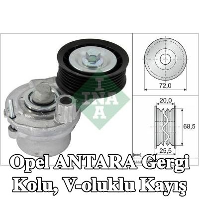 INA Gergi Kolu, V-oluklu kayış — Opel Antara