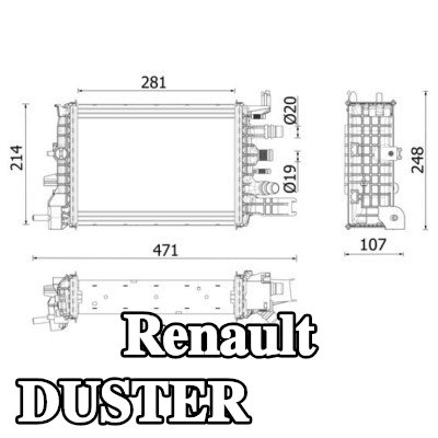 MAHLE مبرد المحرك — Renault Duster