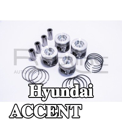 RED-LINE مكبس مزود بحلقات مكبس — 2005 Hyundai Accent