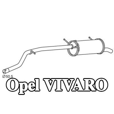VEGAZ كاتم الصوت الخلفي — Opel Vivaro