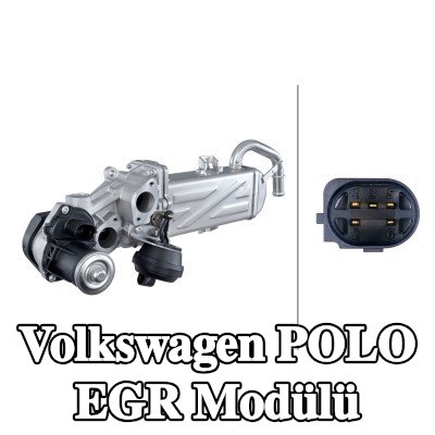 HELLA EGR soğutuculu EGR Modülü, conta/sızdırmazlık elemanları ile, EGR valfli — 2016 Volkswagen Polo