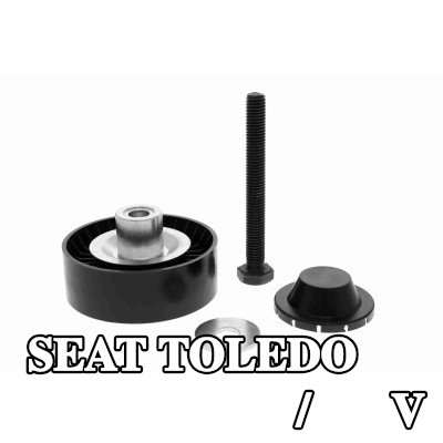 VAICO بكرة الانحراف/التوجيه, حزام V-ribbed بجودة VAICO الأصلية — 2008 SEAT Toledo
