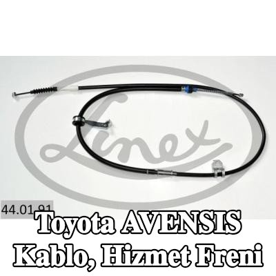 LINEX Kablo, hizmet freni — Toyota Avensis