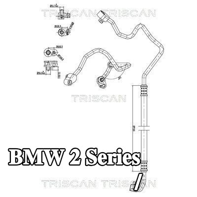 TRISCAN خط الضغط العالي/المنخفض، تكييف الهواء — BMW 2 Series
