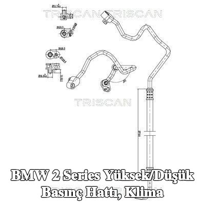 TRISCAN Yüksek/Düşük Basınç Hattı, klima — BMW 2 Series