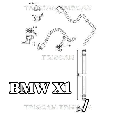 TRISCAN خط الضغط العالي/المنخفض، تكييف الهواء — BMW X1