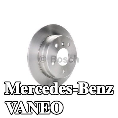 BOSCH القطر الخارجي لقرص المكابح: 258mm, صلب, مشحم — Mercedes-Benz Vaneo