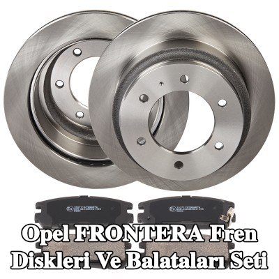 RIDEX Fren diskleri ve balataları seti Arka Aks, içten havalandırmalı — Opel Frontera