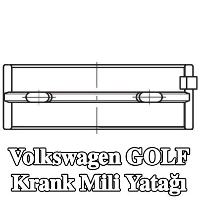 MAHLE Krank mili yatağı — 2012 Volkswagen Golf