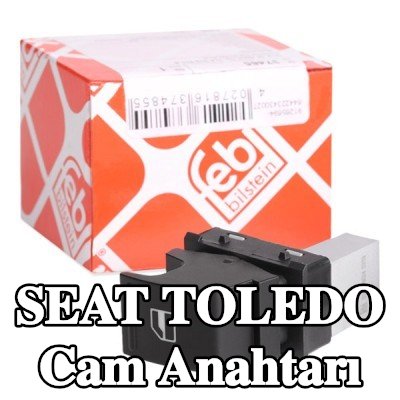 FEBI BILSTEIN Sol arka cam anahtarı, Yolcu Tarafı, Sağ Arka — SEAT Toledo