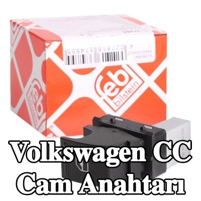 FEBI BILSTEIN Sol arka cam anahtarı, Yolcu Tarafı, Sağ Arka — Volkswagen Cc