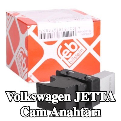FEBI BILSTEIN Sol arka cam anahtarı, Yolcu Tarafı, Sağ Arka — Volkswagen Jetta