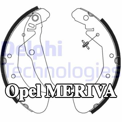 DELPHI مجموعة أحذية الفرامل — 2003 Opel Meriva