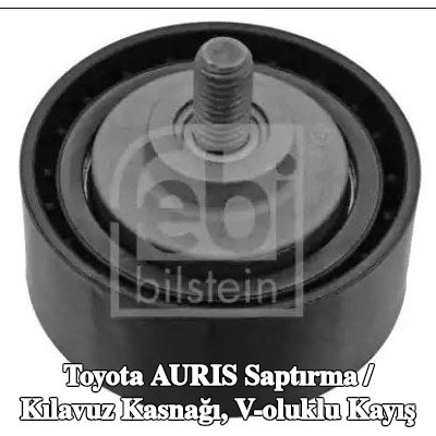 FEBI BILSTEIN Saptırma / kılavuz kasnağı, V-ribbed belt Outer Diameter: 55mm, vida ile — Toyota Auris