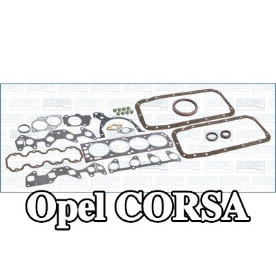 AJUSA مجموعة حشيات كاملة, محرك مزود بحشية رأس الأسطوانة, مع أختام ساق الصمام, FIBERMAX — 1990 Opel Corsa