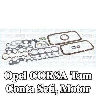 AJUSA Tam Conta Seti, silindir kapağı contalı motor, valf gövdesi contalı, FIBERMAX — 1990 Opel Corsa