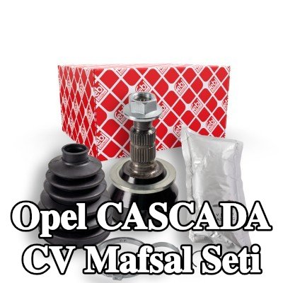 FEBI BILSTEIN Ön aks sol CV mafsal kiti, Ön Aks Sağ, Tekerlek Tarafı, somunlu, gres ile — 2015 Opel Cascada