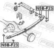 FEBEST Burç, yay gözündeki yaprak yay, yay braketinde — Nissan Cabstar (2)