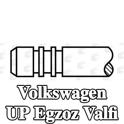 AE Egzoz valfi Krom kaplı valf gövdesi, Stellite kaplı valf yuvası, Sertleştirilmiş valf sapı ucu — Volkswagen Up