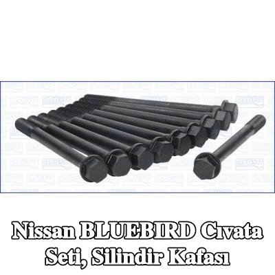 AJUSA Cıvata Kiti, silindir kafası M10, 110mm — Nissan Bluebird