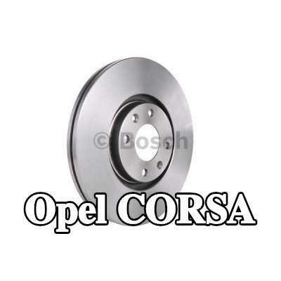 BOSCH القطر الخارجي لقرص المكابح: 302mm, مُهوى, مشحم, مع مسامير/براغي — Opel Corsa
