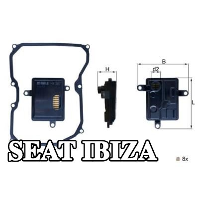MAHLE فلتر ناقل الحركة الأوتوماتيكي مع حشية/مانع تسرب — SEAT Ibiza