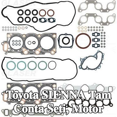 GLASER Tam Conta Seti, krank mili contalı motor, valf gövdesi contalı — 2000 Toyota Sienna