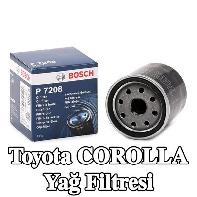 BOSCH Tek çek valflı yağ filtresi — Toyota Corolla