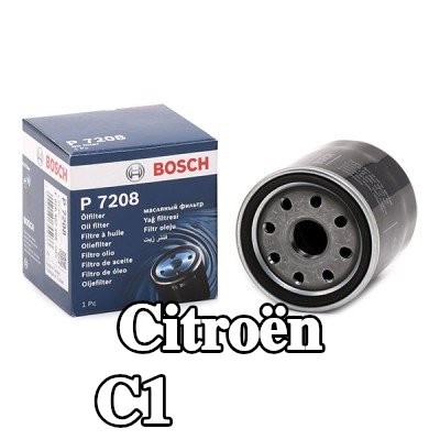 BOSCH فلتر الزيت مع صمام واحد مانع للرجوع — Citroën C1
