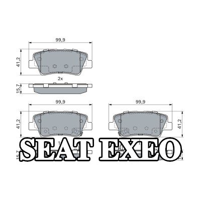BOSCH حامل، فرش كربونية — SEAT Exeo