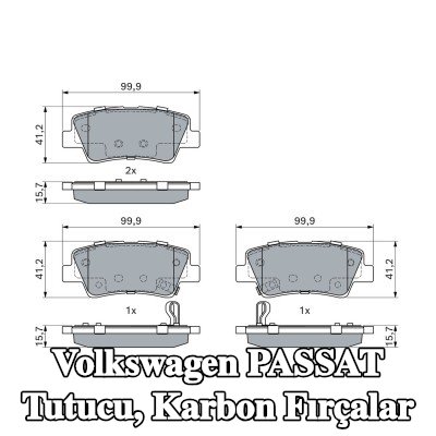 BOSCH Tutucu, karbon fırçalar — 2002 Volkswagen Passat