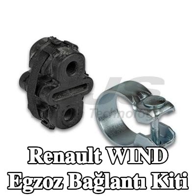 HJS Kelepçeli egzoz bağlantı kiti — Renault Wind