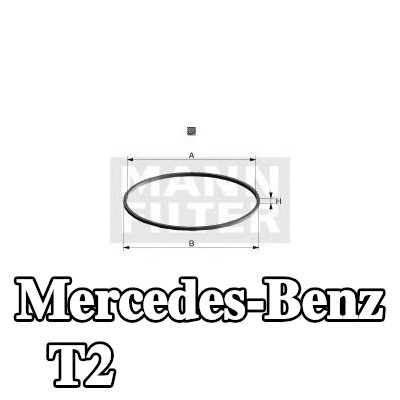 MANN-FILTER حشية، فلتر الزيت — Mercedes-Benz T2