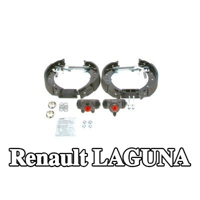 BOSCH مجموعة فرامل أسطوانية مع الملحقات, مع أسطوانة فرامل العجلة — Renault Laguna