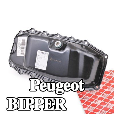 FEBI BILSTEIN حوض الزيت مع سدادة تصريف الزيت, مع حلقة مانعة للتسرب — Peugeot Bipper