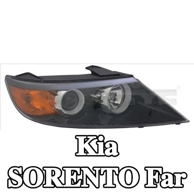 TYC Far Sağ, H1, H7, elektrik motoru olmadan — 2012 Kia Sorento