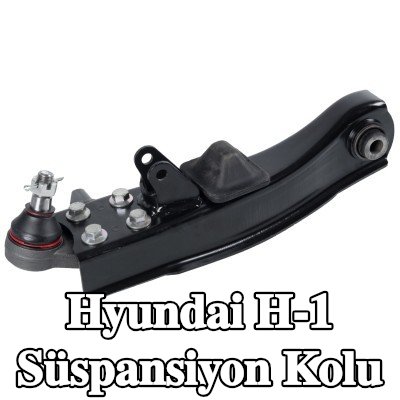 FEBI BILSTEIN Çelik Sac Süspansiyon Kolu, taç somun ve çatal pimli, lastik yastıklı — Hyundai H-1