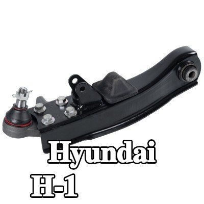 FEBI BILSTEIN ذراع التعليق من الصفيح الفولاذي, مع صمولة تاجية ودبوس مقسم, مع حوامل مطاطية — Hyundai H-1