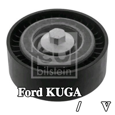 FEBI BILSTEIN بكرة الانحراف/التوجيه, V-ribbed belt Outer Diameter: 65mm, مع برغي — Ford Kuga