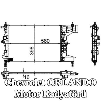MAHLE Sensörsüz motor radyatörü — Chevrolet Orlando