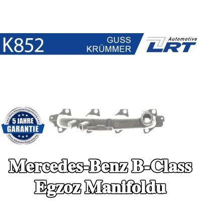 LRT Montaj parçaları ile egzoz manifoldu, bağlantı hattı olmadan — Mercedes-Benz B-Class