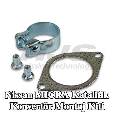 HJS Kelepçeli katalitik konvertör montaj kiti — Nissan Micra