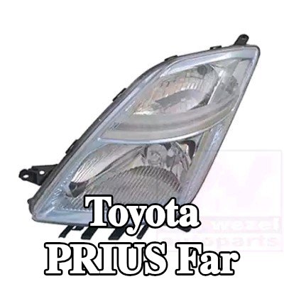 VAN WEZEL Far Sol, H4, far seviyeleme motorlu, Lens Rengi (yön göstergesi): Kristal berraklığında — 2003 Toyota Prius