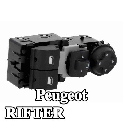 VEMO مفتاح نافذة جانب السائق, أمامي أيسر — Peugeot Rifter